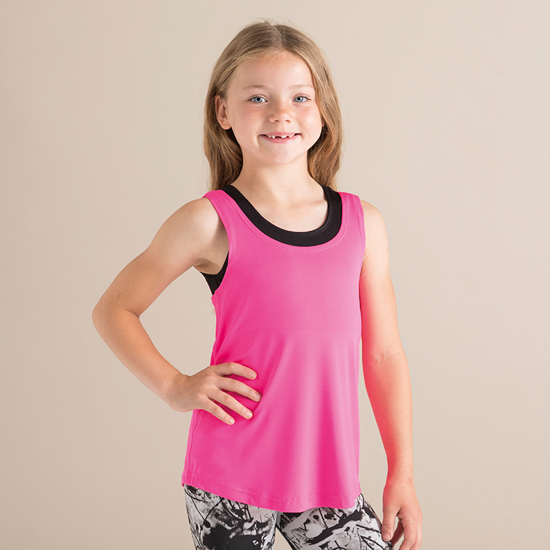 Kids fashion workout vest - C and G Embroidery
