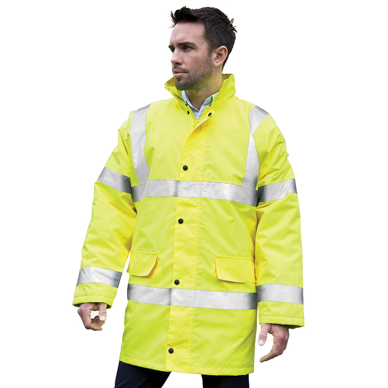 Core safety high-viz coat - C and G Embroidery