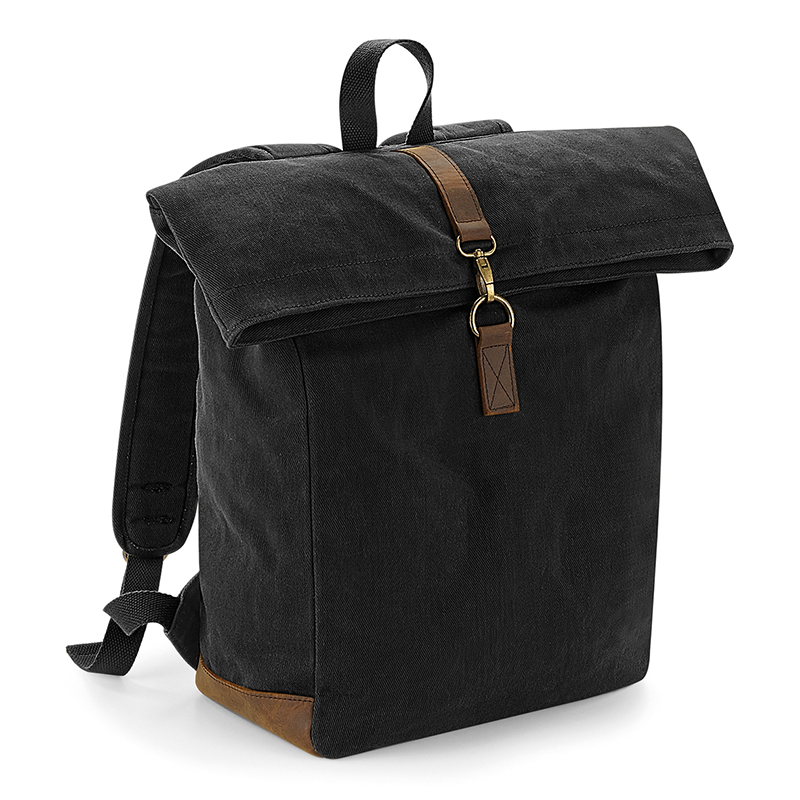 Heritage waxed canvas backpack C and G Embroidery